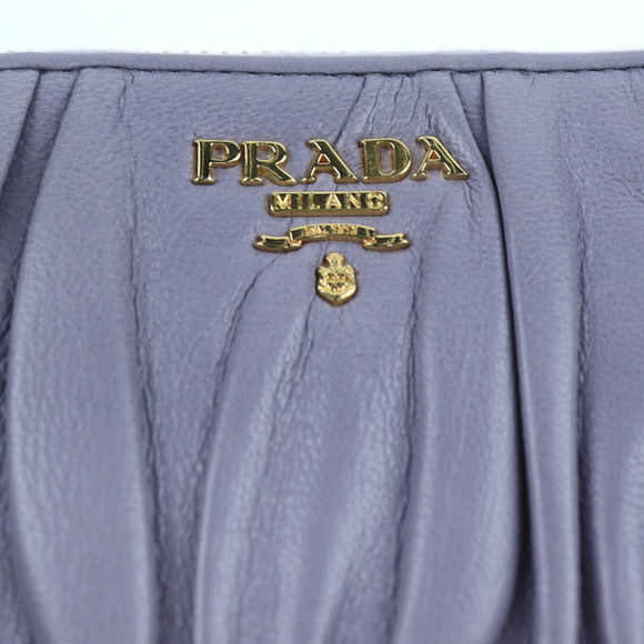 Prada Nappa Gaufre Long Wallet Purple - Picture 7 of 7